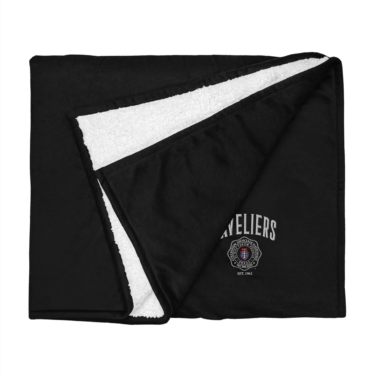 Gaveliers Premium embroidered sherpa blanket