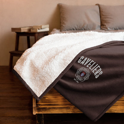 Gaveliers Premium embroidered sherpa blanket