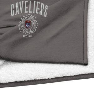 Gaveliers Premium embroidered sherpa blanket